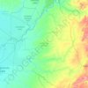 Kanchibiya District topographic map, elevation, terrain