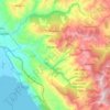 Municipal Unit of Menidi topographic map, elevation, terrain