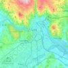 Linz topographic map, elevation, terrain