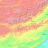 阿合奇县 topographic map, elevation, terrain