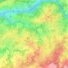 Saint-Just-le-Martel topographic map, elevation, terrain