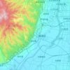 晋源区 topographic map, elevation, terrain