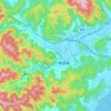 塘溪镇 topographic map, elevation, terrain