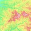 Communauté de communes Élan Limousin Avenir Nature topographic map, elevation, terrain