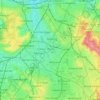 River Wandle topographic map, elevation, terrain