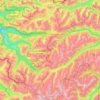 Verwall Alps topographic map, elevation, terrain