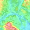 Arandon-Passins topographic map, elevation, terrain