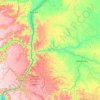 Plateaux topographic map, elevation, terrain