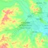 科尔沁镇 topographic map, elevation, terrain