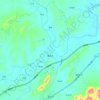 镇渡乡 topographic map, elevation, terrain