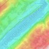 Lac de Joux topographic map, elevation, terrain
