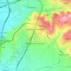 Çagllavicë (Prishtinë) topographic map, elevation, terrain