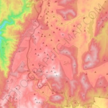 Gooandra topographic map, elevation, terrain