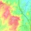 Toddington topographic map, elevation, terrain
