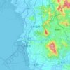 Omuta topographic map, elevation, terrain