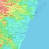 Recife topographic map, elevation, terrain