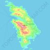 Sifnos topographic map, elevation, terrain