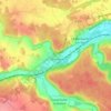 Glisolles topographic map, elevation, terrain