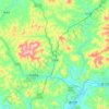 二密镇 topographic map, elevation, terrain