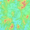 Yangju topographic map, elevation, terrain