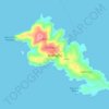 Antipaxos topographic map, elevation, terrain