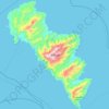 Municipality of Andros topographic map, elevation, terrain