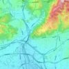 池田市 topographic map, elevation, terrain