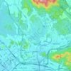 西丽街道 topographic map, elevation, terrain