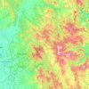 Municipality of Pristina topographic map, elevation, terrain