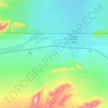 Indian Springs topographic map, elevation, terrain