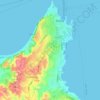 Municipal Unit of Rhodes topographic map, elevation, terrain