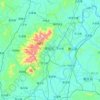 衡山县 topographic map, elevation, terrain