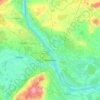 Yaroslavl topographic map, elevation, terrain
