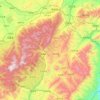 宁武县 topographic map, elevation, terrain