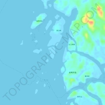 蛇山 topographic map, elevation, terrain