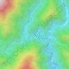 赤石ダム topographic map, elevation, terrain