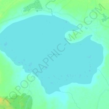 Lac Magadi topographic map, elevation, terrain