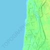 Negombo Beach Park topographic map, elevation, terrain