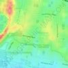 Kippax Street Park topographic map, elevation, terrain