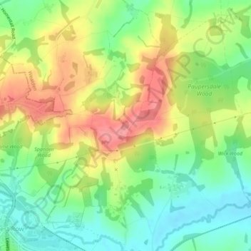 Shipyard Pett topographic map, elevation, terrain