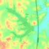 杨柳水库 topographic map, elevation, terrain