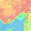 Taurus Mountains topographic map, elevation, terrain