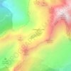 Lac de Lessy topographic map, elevation, terrain