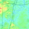 八尺江 topographic map, elevation, terrain