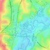 Warringal Parklands topographic map, elevation, terrain