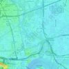 River Lea topographic map, elevation, terrain