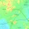 凉水河 topographic map, elevation, terrain