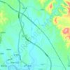 仙江 topographic map, elevation, terrain