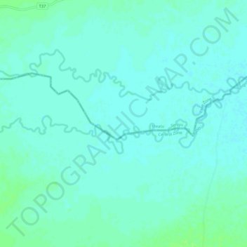 Sibiti topographic map, elevation, terrain