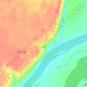 Ыб topographic map, elevation, terrain